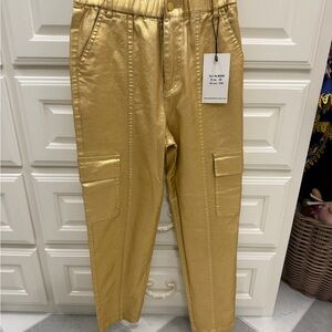 Gold Straight Leg Women's Jeans